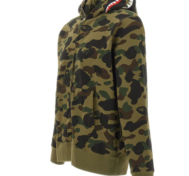 BAPE Felpa con cappuccio "Camo Shark" GREEN Uomo 