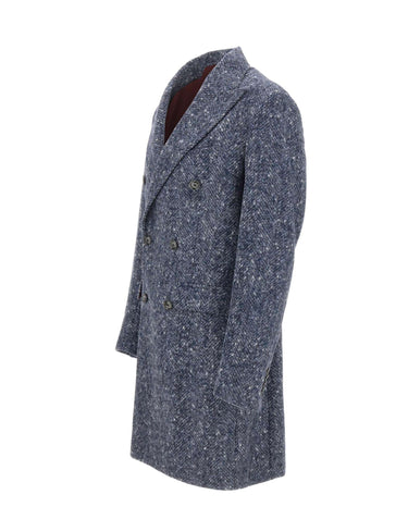 BARBA Cappotto "Clang" BLUE Uomo 