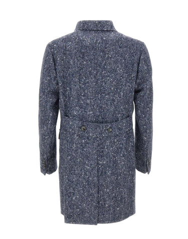 BARBA Cappotto "Clang" BLUE Uomo 