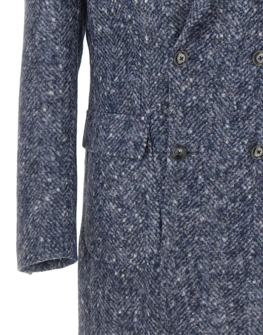 BARBA Cappotto "Clang" BLUE Uomo 