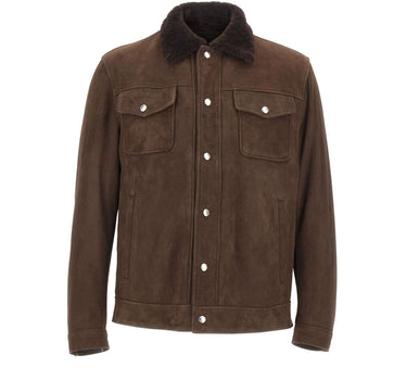 Giacca in pelle scamosciata "Colt" 58207 0029 BARBA 