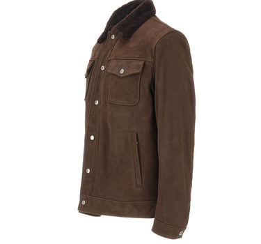 Giacca in pelle scamosciata "Colt" 58207 0029 BARBA 