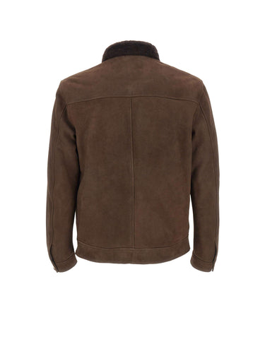 Giacca in pelle scamosciata "Colt" 58207 0029 BARBA 