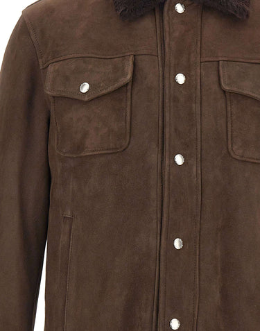 Giacca in pelle scamosciata "Colt" 58207 0029 BARBA 