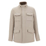BARBA Giacca in misto lana, seta e cashmere BEIGE Uomo 