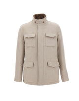 BARBA Giacca in misto lana, seta e cashmere BEIGE Uomo 