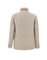BARBA Giacca in misto lana, seta e cashmere BEIGE Uomo 
