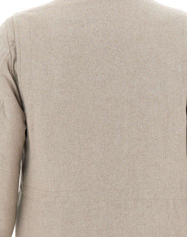 BARBA Giacca in misto lana, seta e cashmere BEIGE Uomo 