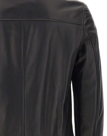 Giacca in pelle "Dakota" DAKOTA58205 0099 BARBA 