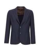 BARBA Blazer "Easy J Mono" BLUE Uomo 