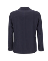 BARBA Blazer "Easy J Mono" BLUE Uomo 