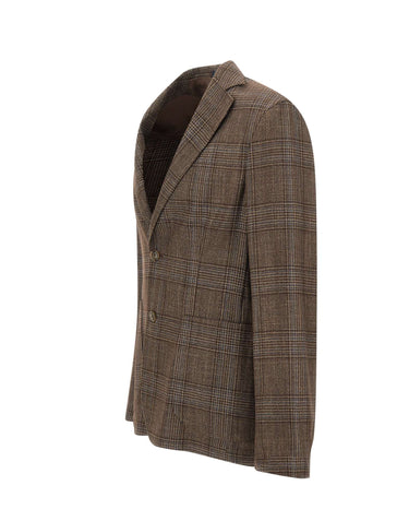 BARBA Blazer in misto lana BROWN Uomo 