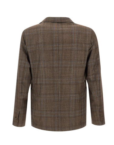 BARBA Blazer in misto lana BROWN Uomo 