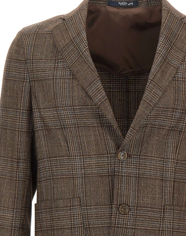 BARBA Blazer in misto lana BROWN Uomo 