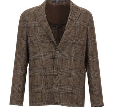 BARBA Blazer in misto lana BROWN Uomo 