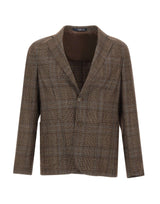 BARBA Blazer in misto lana BROWN Uomo 