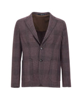 BARBA Blazer in misto lana e cotone PURPLE Uomo 