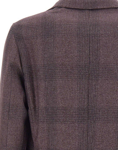 BARBA Blazer in misto lana e cotone PURPLE Uomo 