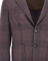 BARBA Blazer in misto lana e cotone PURPLE Uomo 