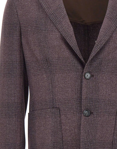 BARBA Blazer in misto lana e cotone PURPLE Uomo 