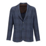 BARBA Blazer in misto lana e cotone BLUE Uomo 