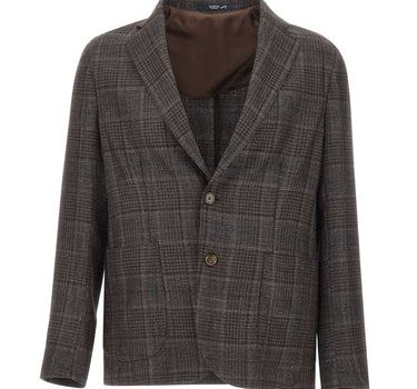 BARBA Blazer "Easy J Mono" BROWN Uomo 