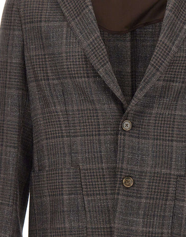 BARBA Blazer "Easy J Mono" BROWN Uomo 