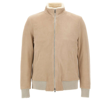Giacca in pelle scamosciata "Rivet" RIVET5820710 0010 BARBA 