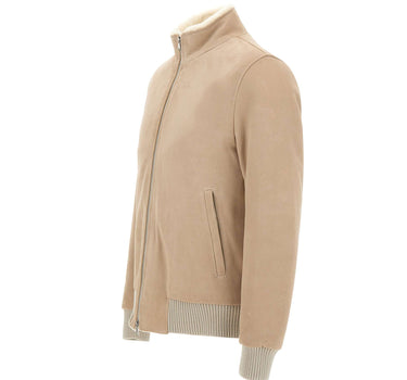 Giacca in pelle scamosciata "Rivet" RIVET5820710 0010 BARBA 