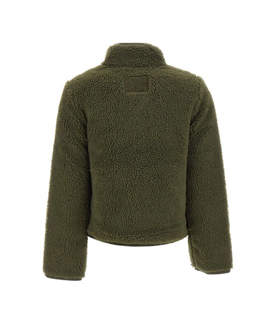 BARBOUR Giacca in pile "Eleonora" GREEN Donna 