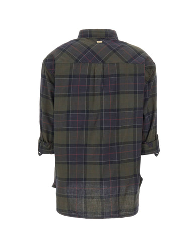 BARBOUR Camicia "Elishaw" GREEN Donna 