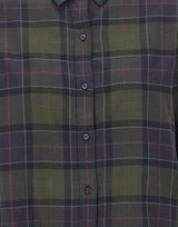 BARBOUR Camicia "Elishaw" GREEN Donna 