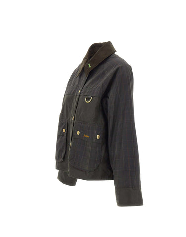 Giacca "Icons Tartan Collar Spey Wax" LWX1584 LWXOL71 BARBOUR 