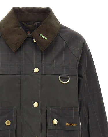 Giacca "Icons Tartan Collar Spey Wax" LWX1584 LWXOL71 BARBOUR 