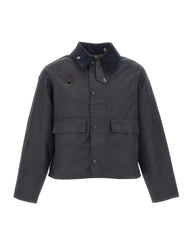 BARBOUR "Spey Wax jkt" BLUE Uomo 