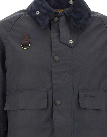 BARBOUR "Spey Wax jkt" BLUE Uomo 