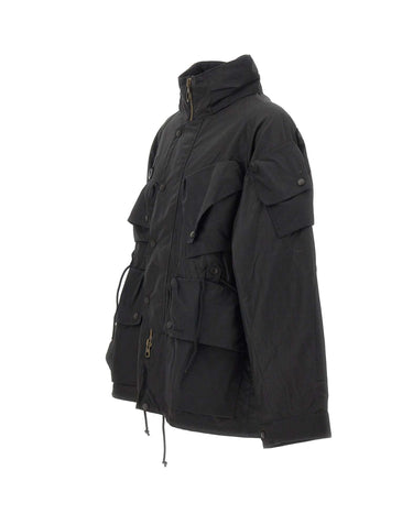 BARBOUR X NORBIT Giacca cerata in tessuto ripstop BLACK Uomo 