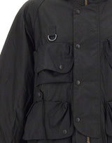 BARBOUR X NORBIT Giacca cerata in tessuto ripstop BLACK Uomo 