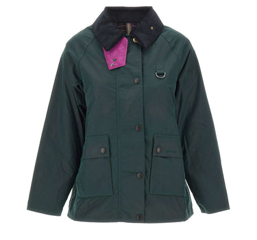 BARBOUR X PAUL SMITH Giacca "Long Spey" GREEN Donna 