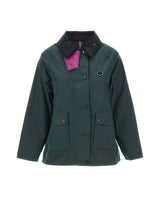 BARBOUR X PAUL SMITH Giacca "Long Spey" GREEN Donna 