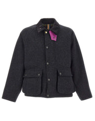 BARBOUR X PAUL SMITH Transport Wool Jacket GREY Uomo 