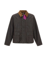 BARBOUR X PAUL SMITH Giacca "Transport Windowpane" BROWN Uomo 