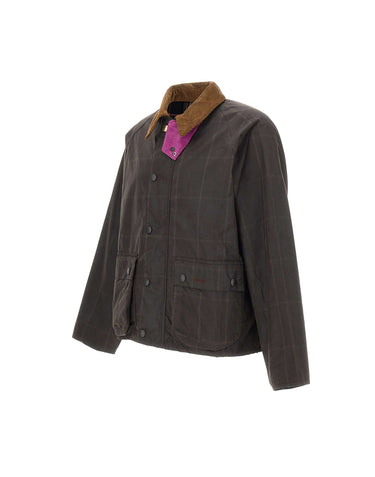 BARBOUR X PAUL SMITH Giacca "Transport Windowpane" BROWN Uomo 