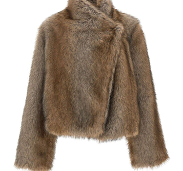 BB COUTURE Pelliccia "Brigitte" GREY Donna 