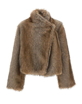 BB COUTURE Pelliccia "Brigitte" GREY Donna 