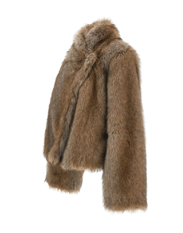 BB COUTURE Pelliccia "Brigitte" GREY Donna 