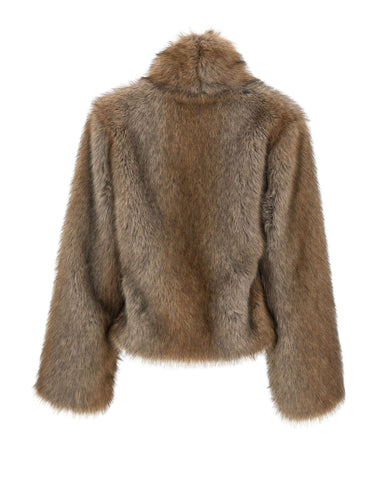 BB COUTURE Pelliccia "Brigitte" GREY Donna 