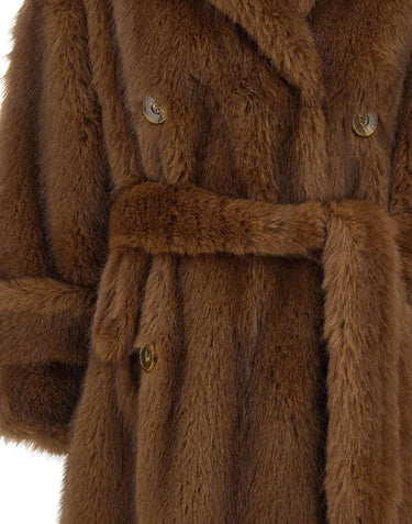 BB COUTURE Pelliccia "Farrah" BROWN Donna 