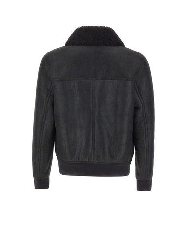 BELSTAFF "Northwind Shearling Jacket" BLACK Uomo 