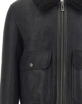 BELSTAFF "Northwind Shearling Jacket" BLACK Uomo 